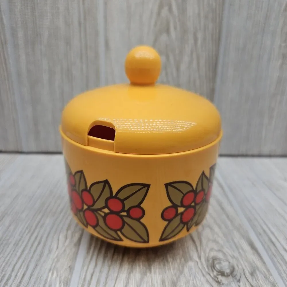 Vintage 70's Emsa Lot MCM Retro Mod Cream‎ Sugar Butter Salt Pepper W. Germany